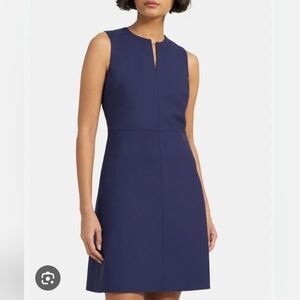 Navy Theory Split Front Dress (Size 8)